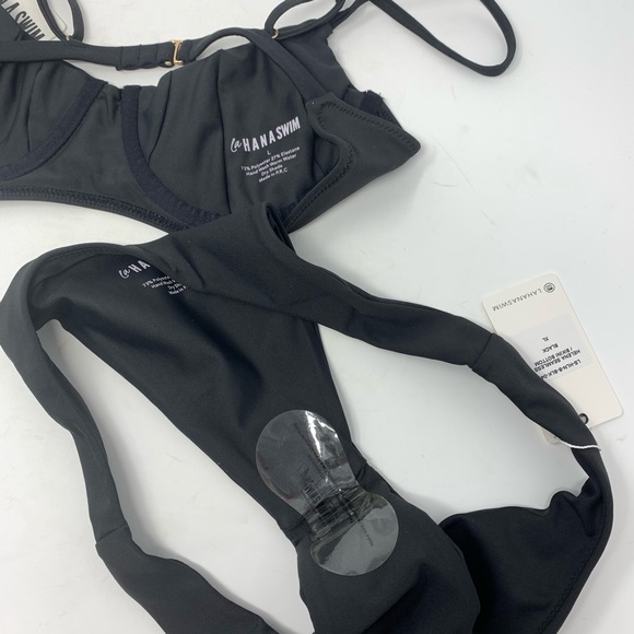 New LaHana Two Piece Bikini Helena Black seamless - Picture 8 of 9